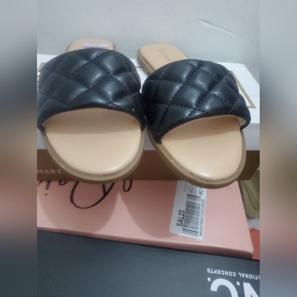 Charter Club Saffiee Quilted Sandals, - Picture 5 of 5